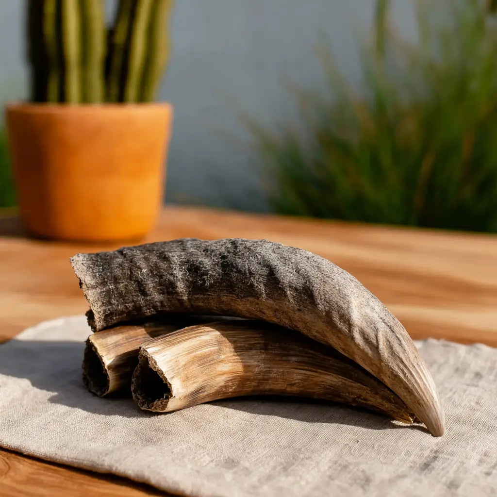 Goat Horn Chew (No Marrow) – Australian, Long‑Lasting & Low‑Odour | LARGE 15-20CM Willie Wellness Co.