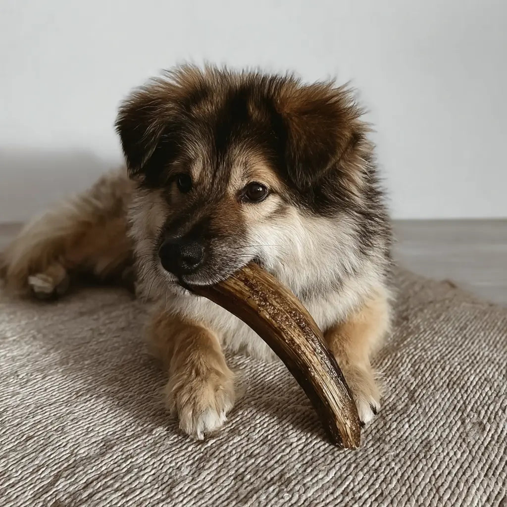 Goat Horn Chew (No Marrow) – Australian, Long‑Lasting & Low‑Odour | LARGE 15-20CM Willie Wellness Co.